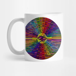 Psychedelic Abstract colourful work 260 Crest Mug